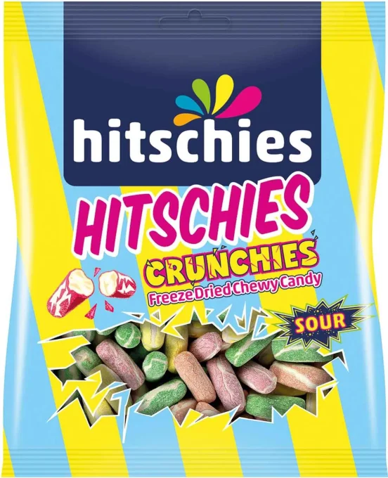 Sachet Hitschies Crunchies 75 gr Sour Mix 