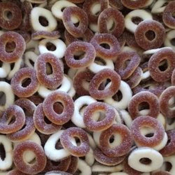 Anneaux sucrés goût COLA (100G)