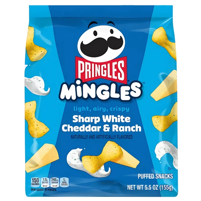 Pringles Mingles Sharp White Cheddar & Ranch 56G