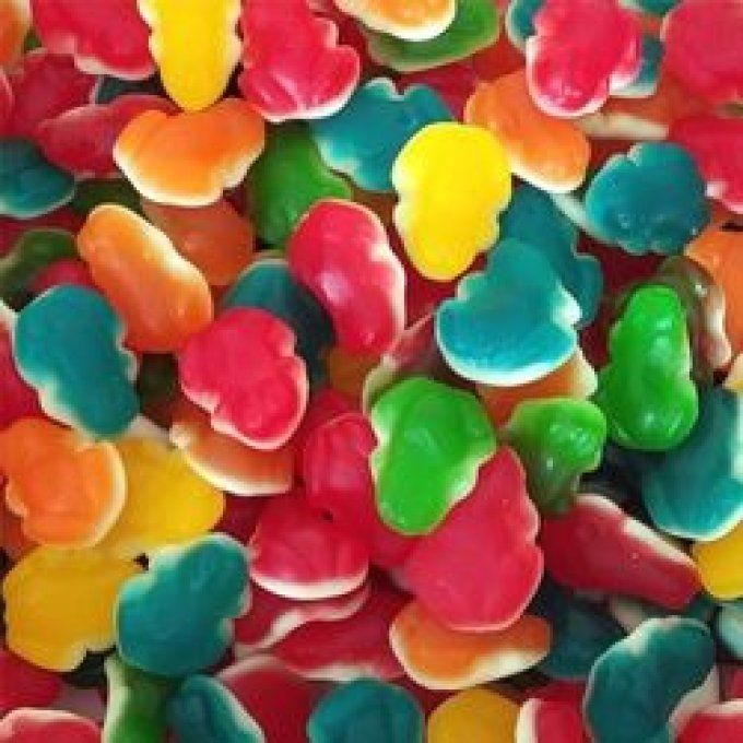 DULCEPLUS Grenouilles lisses vendu par 100G