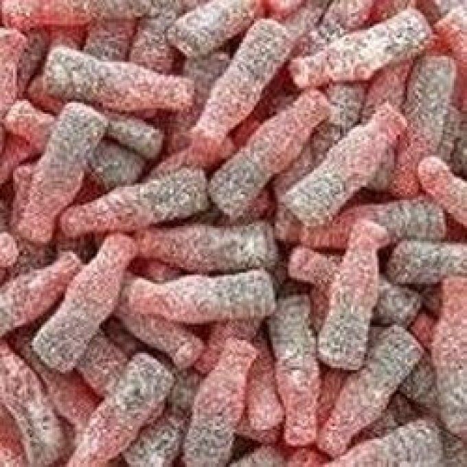 DULCEPLUS Bouteilles Cherry cola sucrées  vendu par 100G