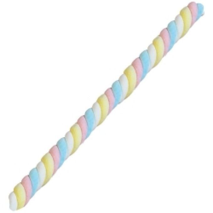 Fini Guimauve géante 67 cm Olimpic TWIST torsadée multicolores VENDU A L'UNITÉ